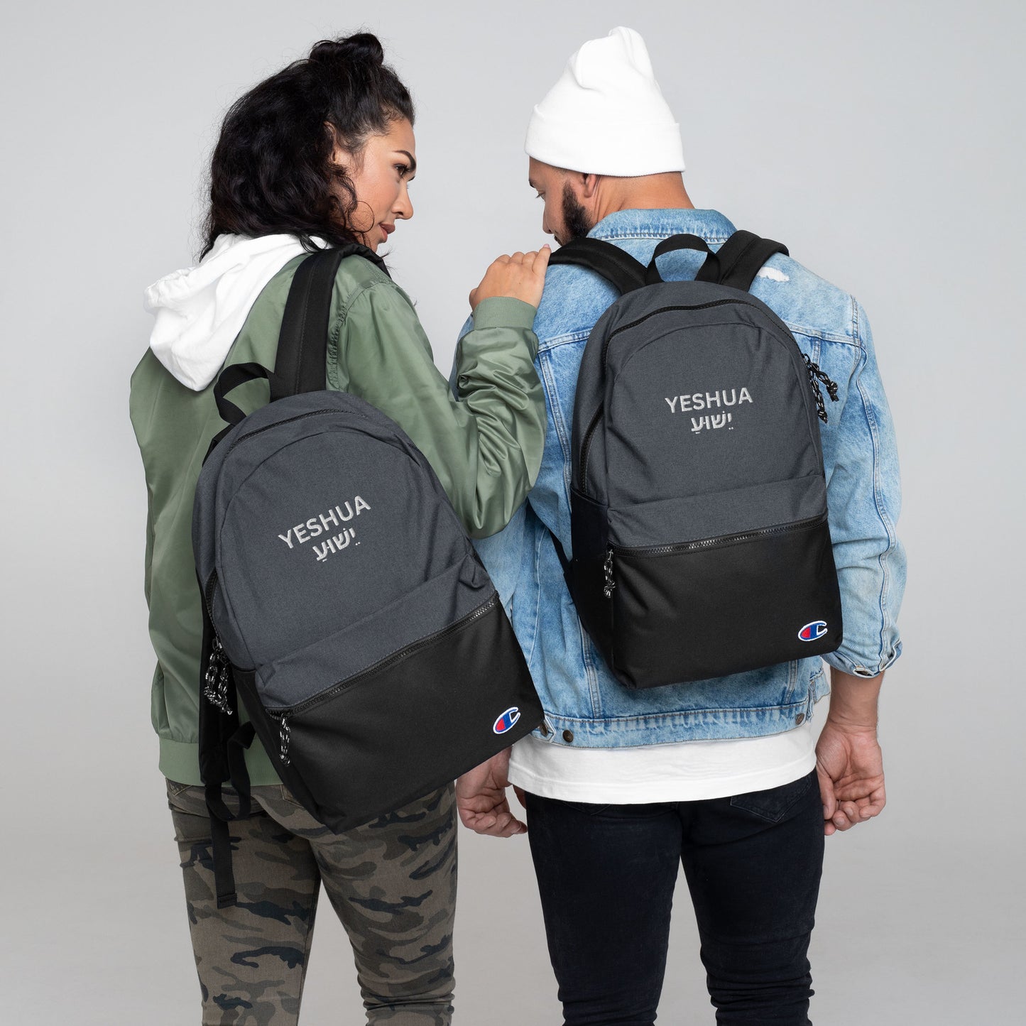 Yeshua Embroidered Champion Backpack - Humble & Faithful Co.