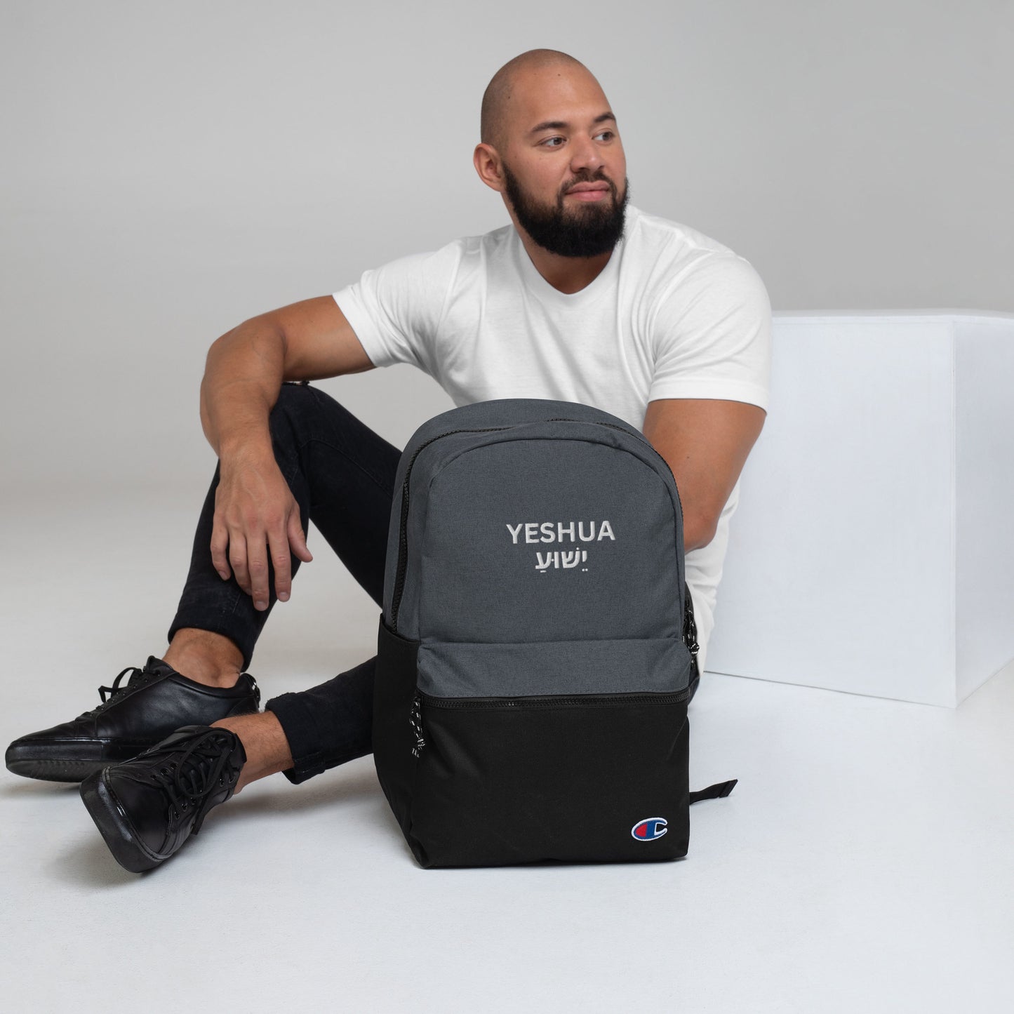 Yeshua Embroidered Champion Backpack - Humble & Faithful Co.