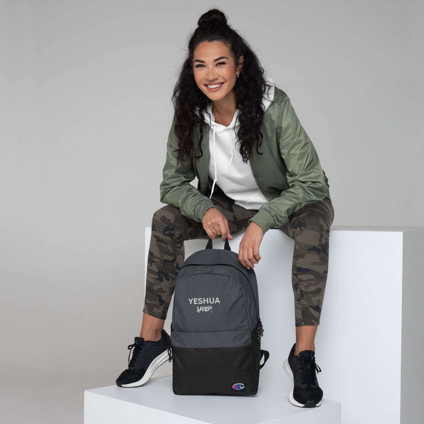 Yeshua Embroidered Champion Backpack - Humble & Faithful Co.