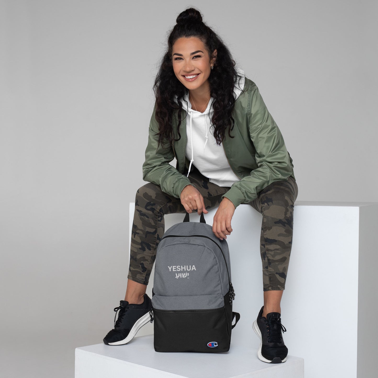Yeshua Embroidered Champion Backpack - Humble & Faithful Co.