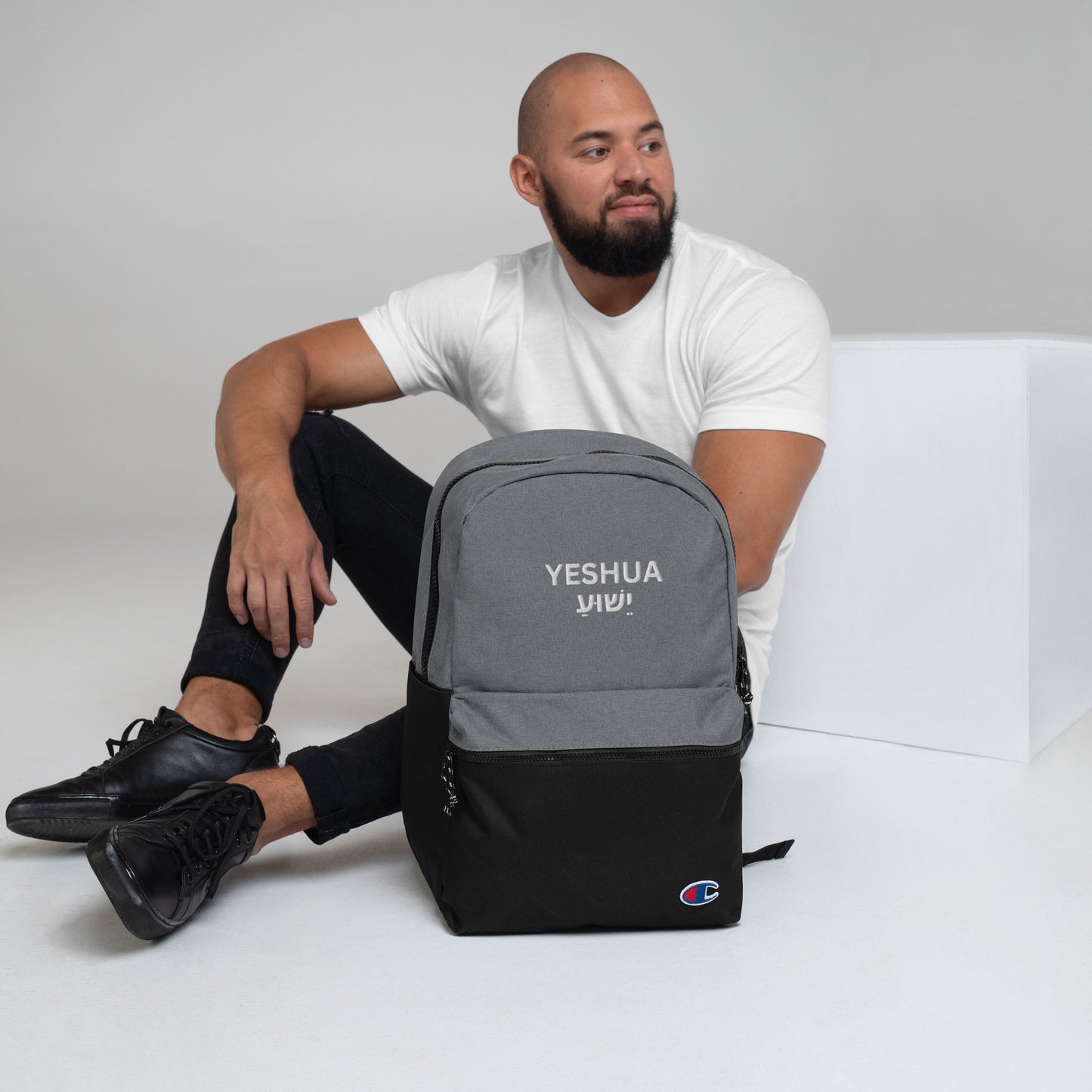 Yeshua Embroidered Champion Backpack - Humble & Faithful Co.