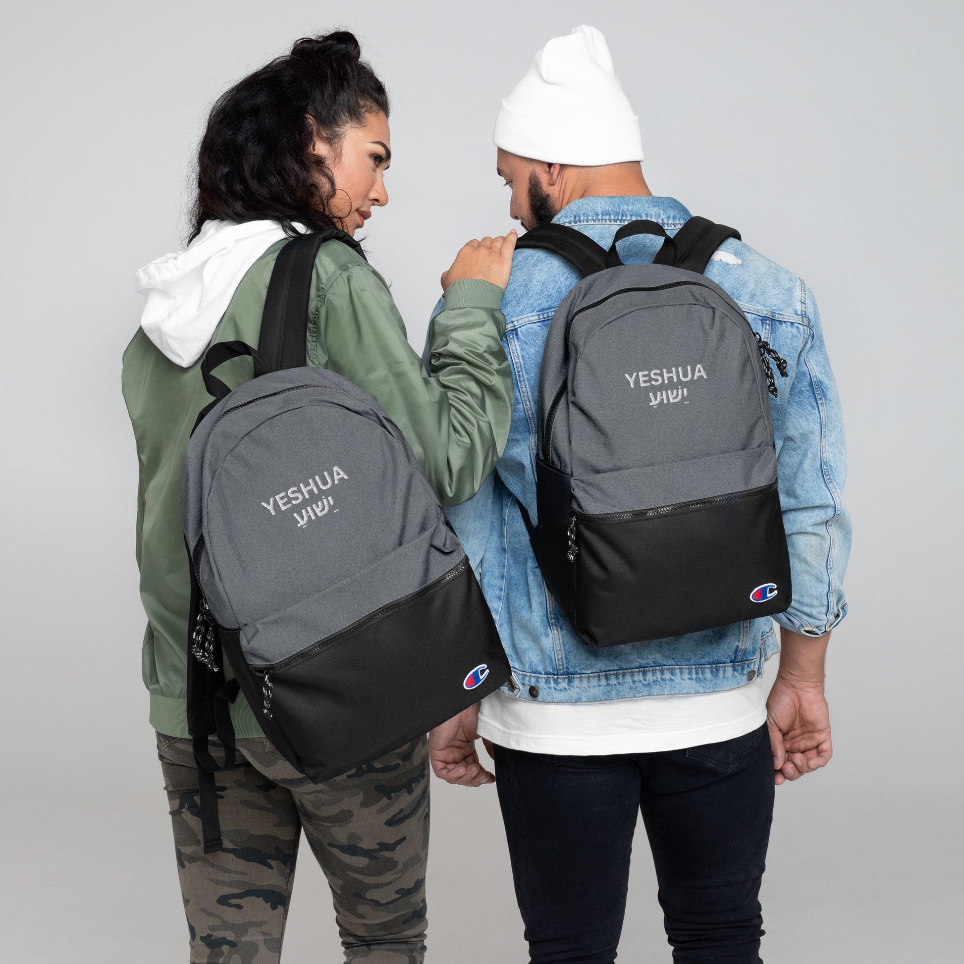 Yeshua Embroidered Champion Backpack - Humble & Faithful Co.