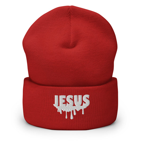 Jesus Drip Cuffed Beanie (Unisex)