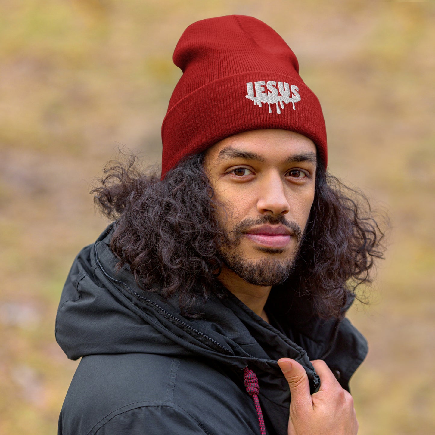 Jesus Drip Cuffed Beanie (Unisex)