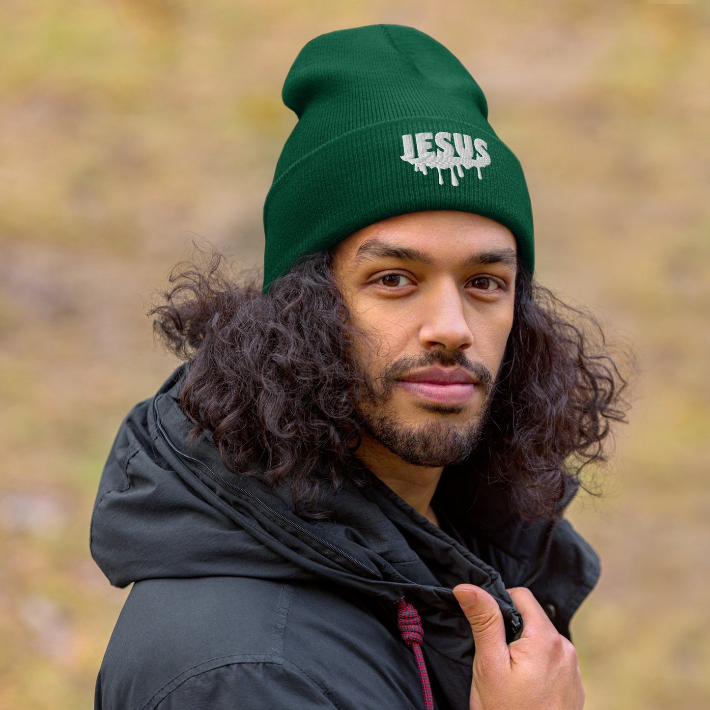 Jesus Drip Cuffed Beanie (Unisex)