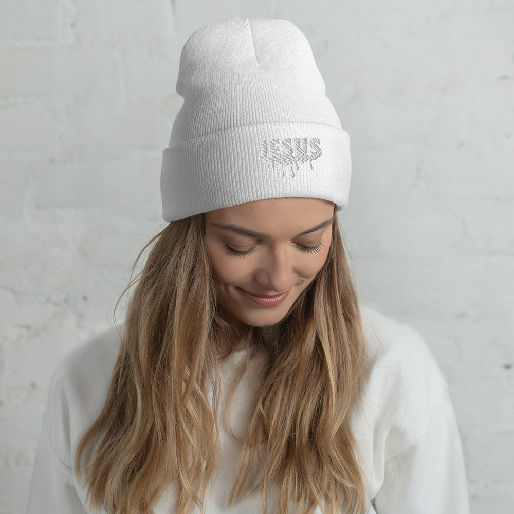 Jesus Drip Cuffed Beanie (Unisex)