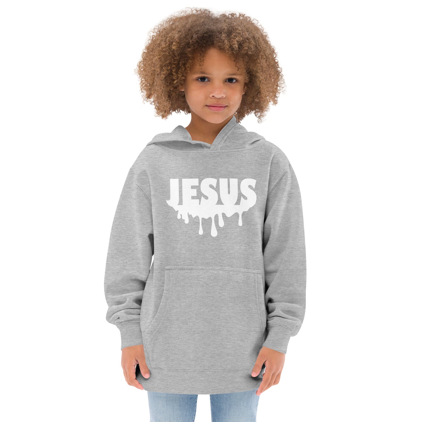 Jesus Drip Kids Fleece Hoodie