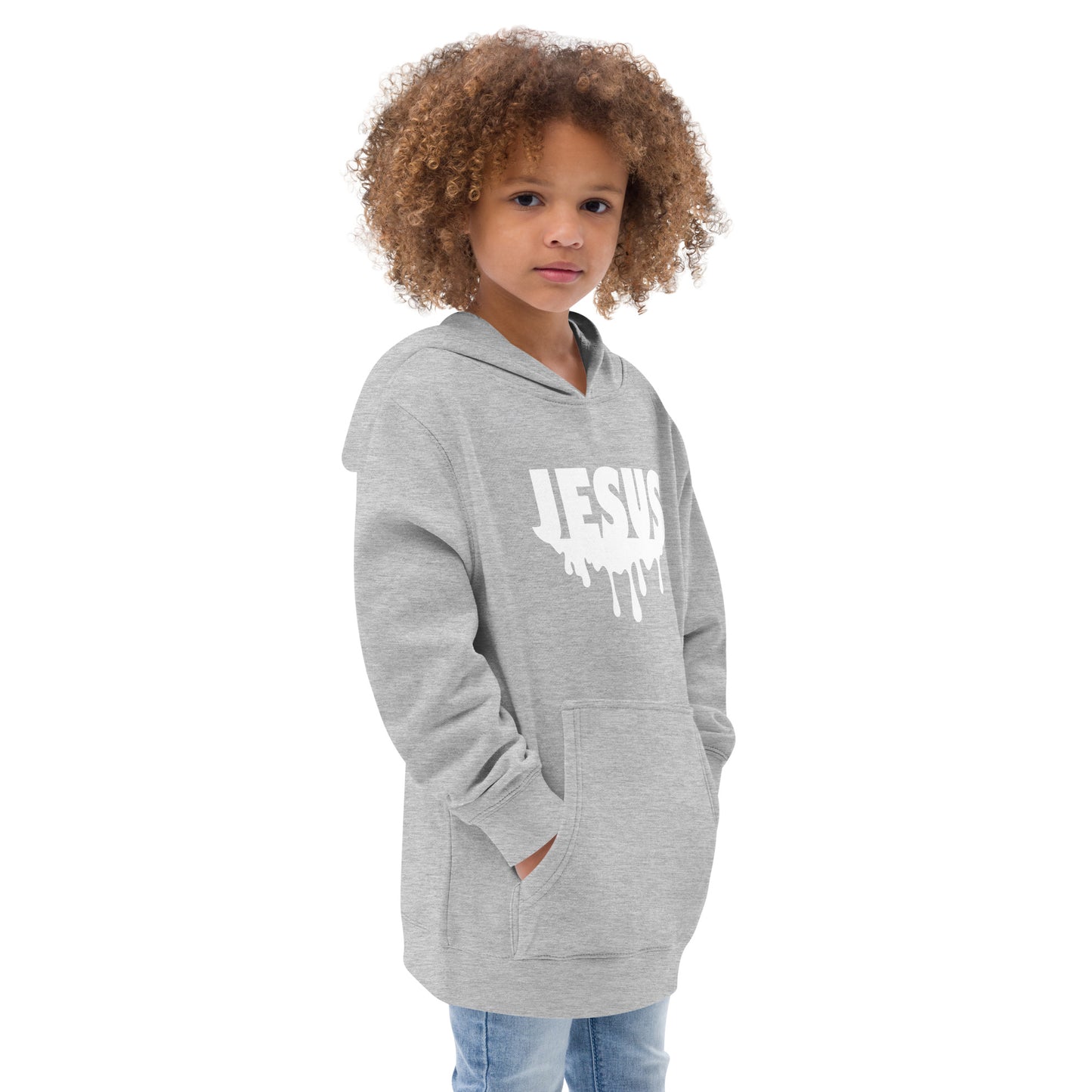 Jesus Drip Kids Fleece Hoodie