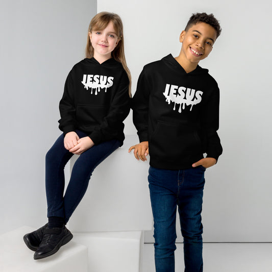 Jesus Drip Kids Fleece Hoodie