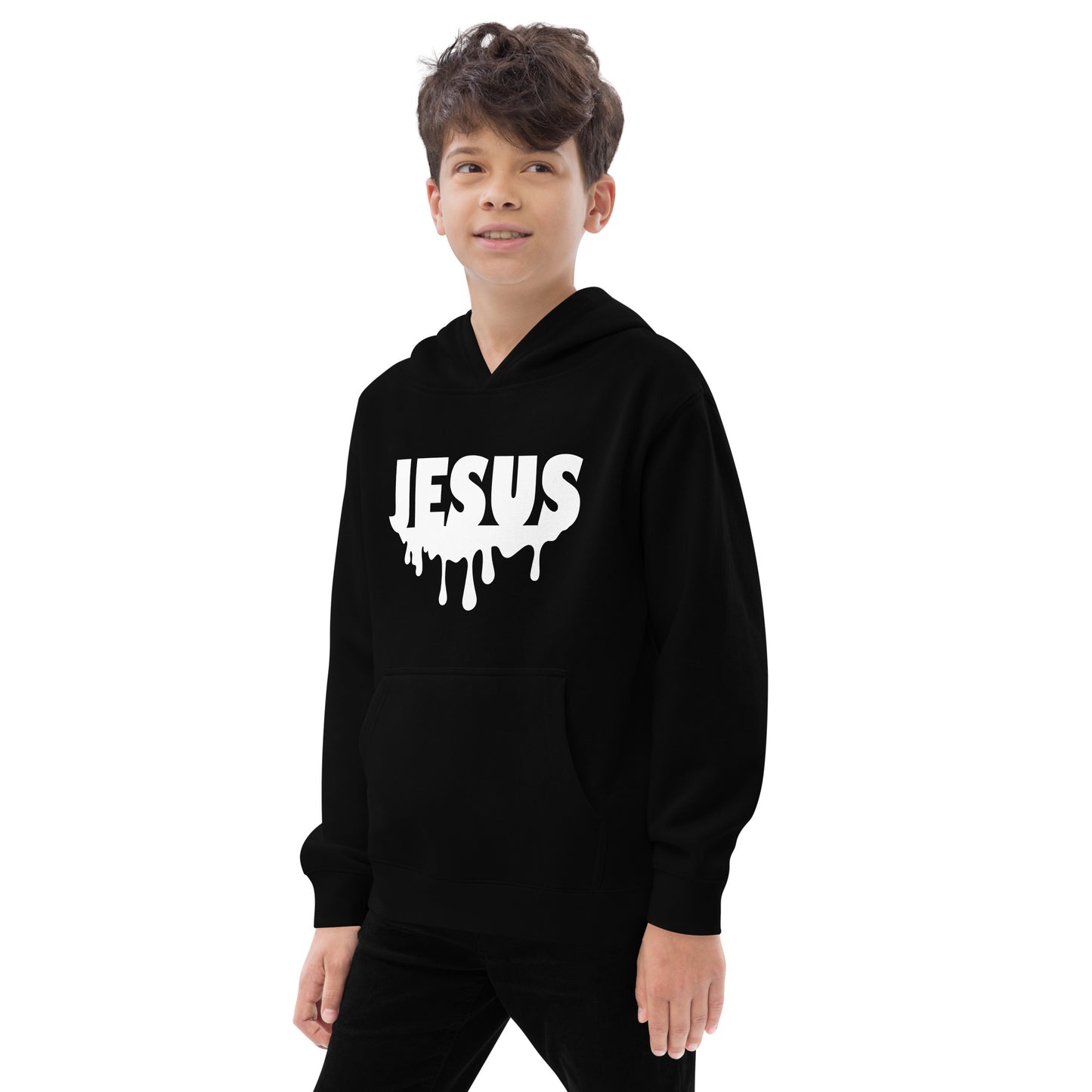 Jesus Drip Kids Fleece Hoodie