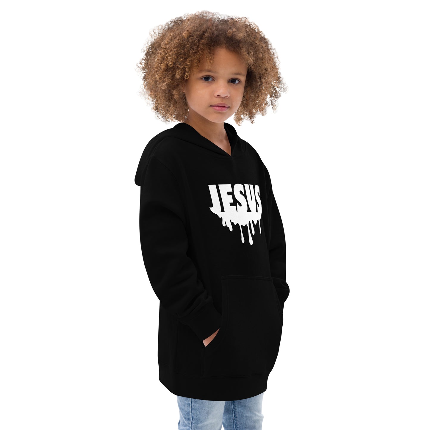 Jesus Drip Kids Fleece Hoodie
