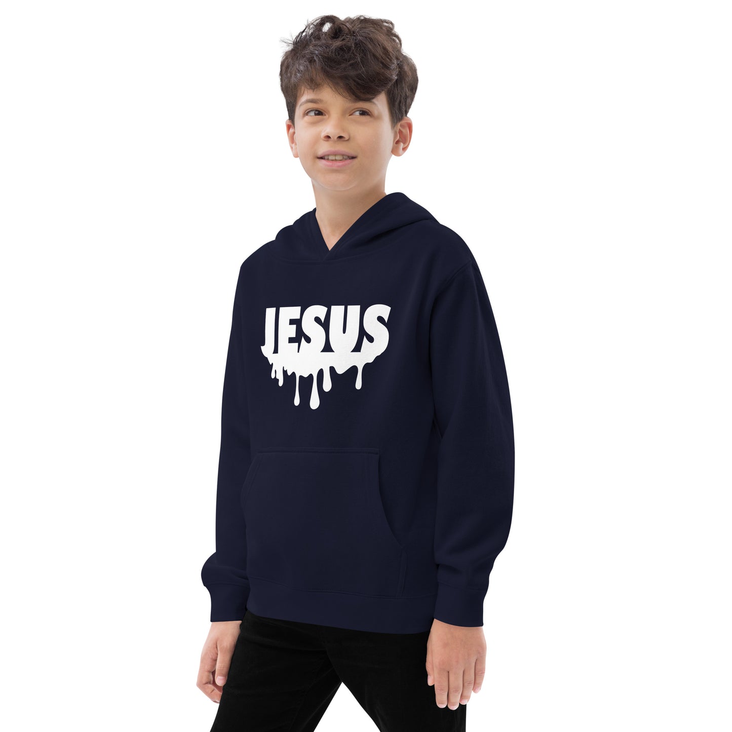 Jesus Drip Kids Fleece Hoodie