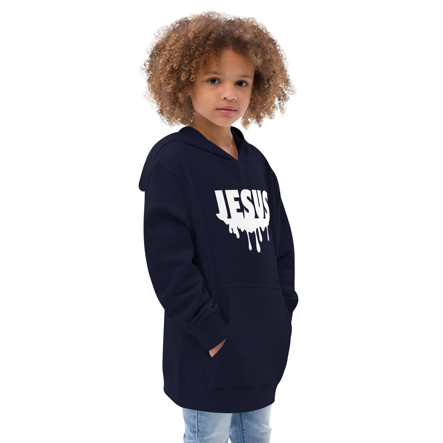 Jesus Drip Kids Fleece Hoodie