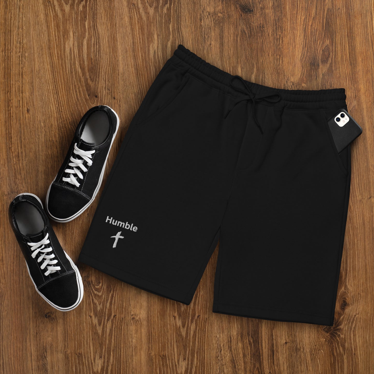 Humble Embroidered Men's Fleece Shorts - Humble & Faithful Co.