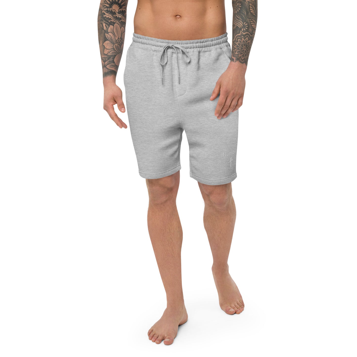 Humble Embroidered Men's Fleece Shorts - Humble & Faithful Co.