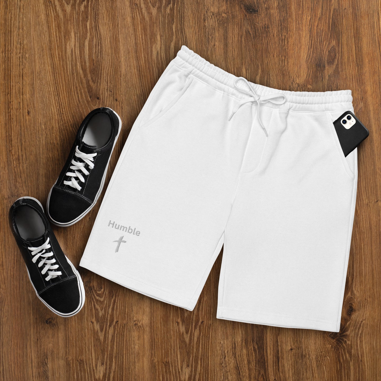 Humble Embroidered Men's Fleece Shorts - Humble & Faithful Co.