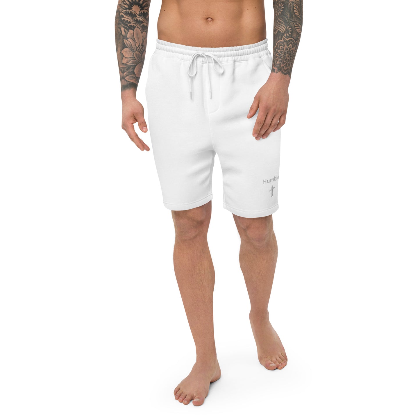 Humble Embroidered Men's Fleece Shorts - Humble & Faithful Co.