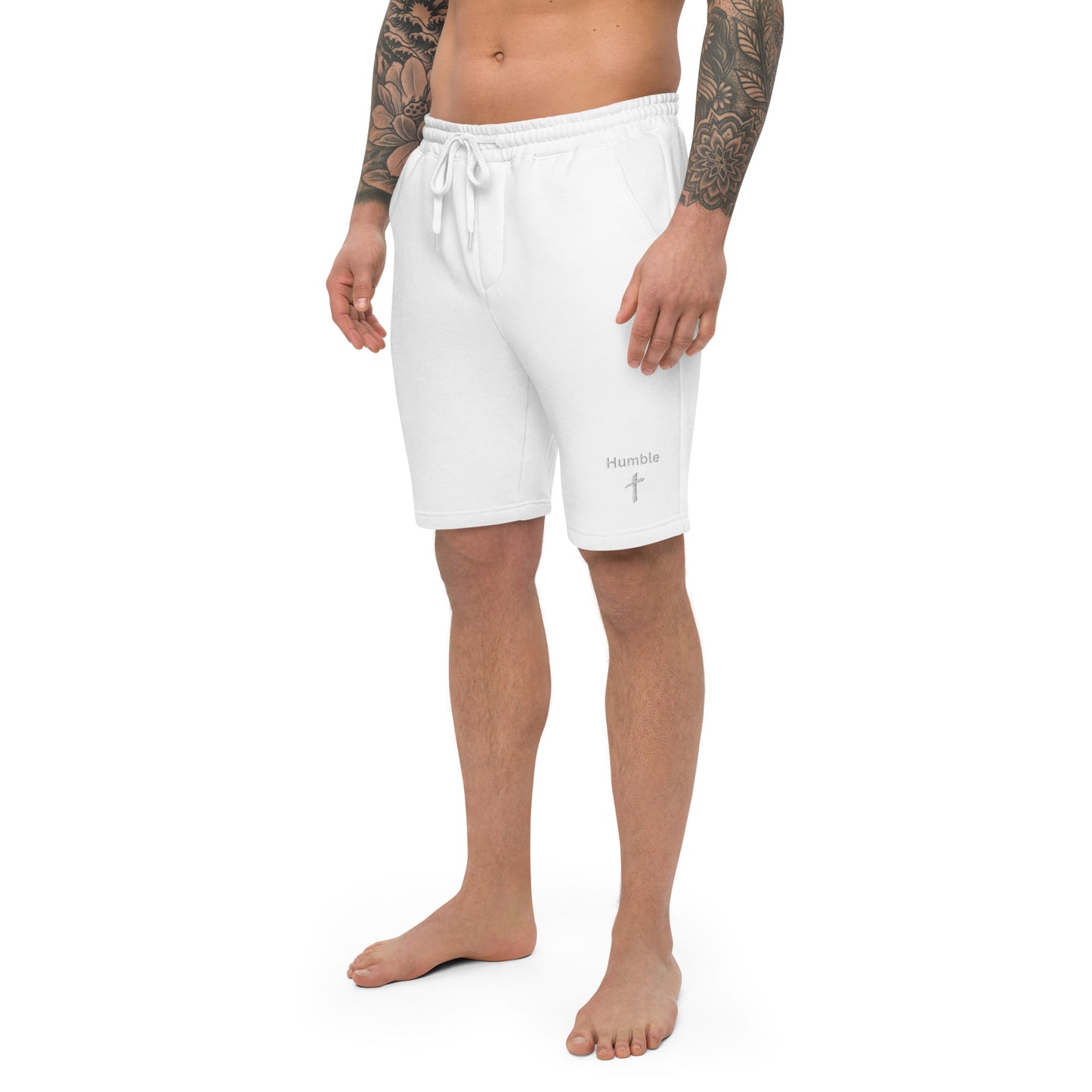 Humble Embroidered Men's Fleece Shorts - Humble & Faithful Co.