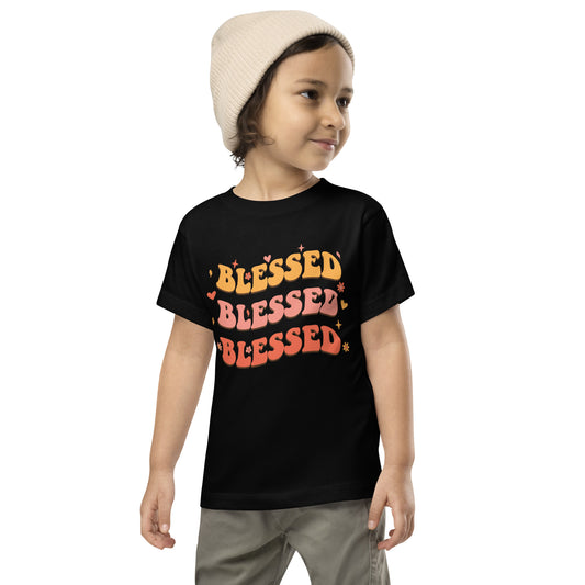 Blessed Toddler Short Sleeve T-Shirt - Humble & Faithful Co.