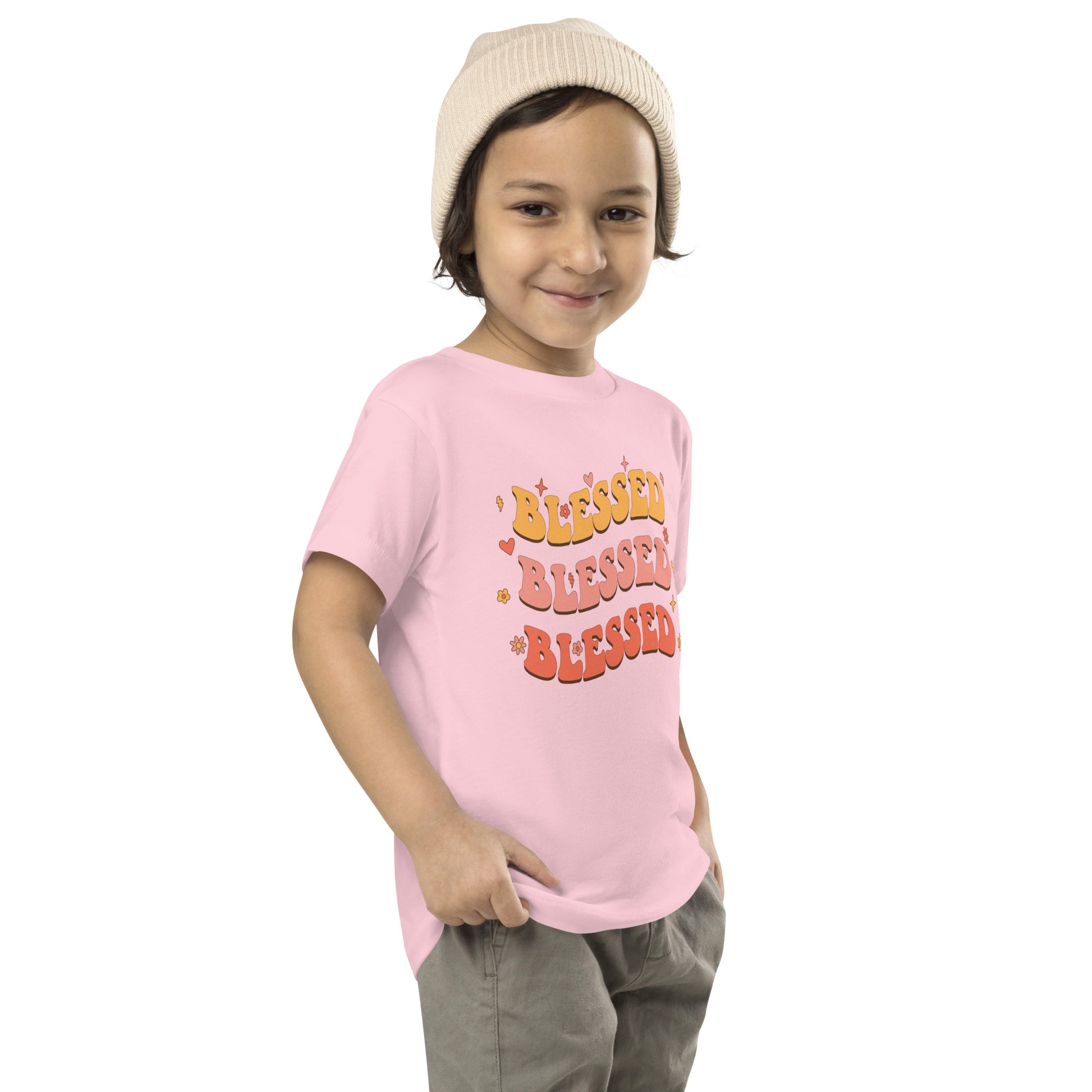 Blessed Toddler Short Sleeve T-Shirt - Humble & Faithful Co.