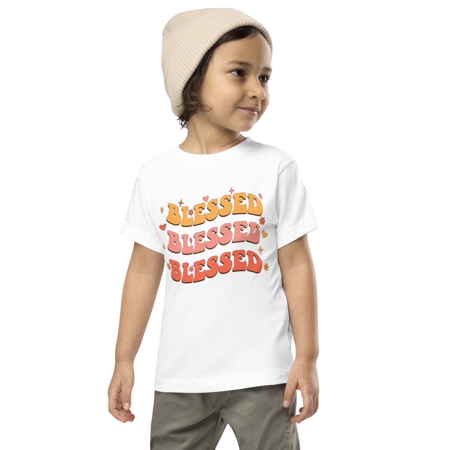 Blessed Toddler Short Sleeve T-Shirt - Humble & Faithful Co.