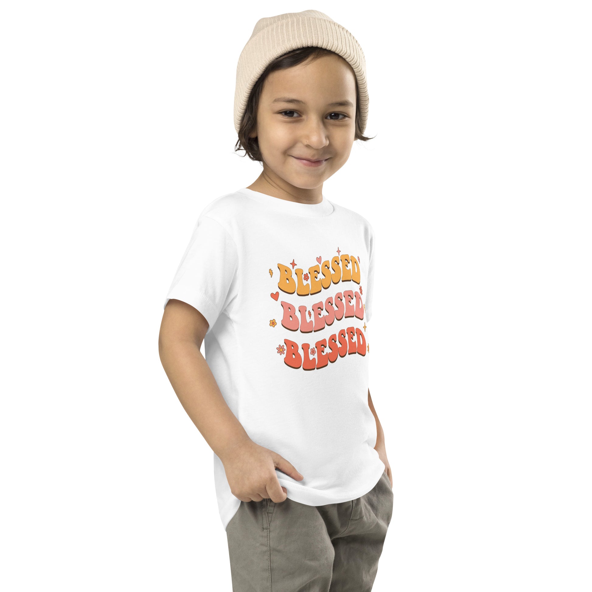 Blessed Toddler Short Sleeve T-Shirt - Humble & Faithful Co.
