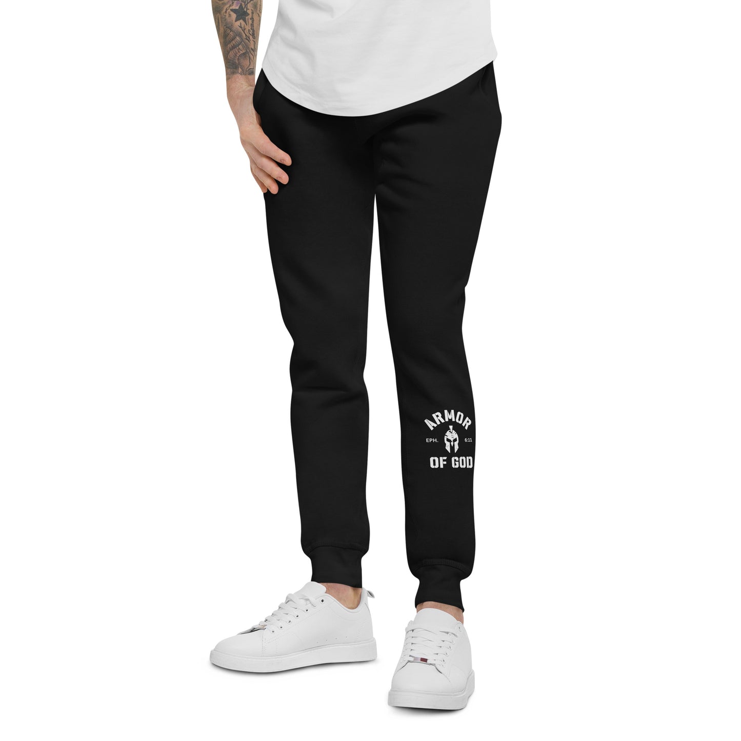 Armor of God Fleece Sweatpants (Unisex) - Humble & Faithful Co.