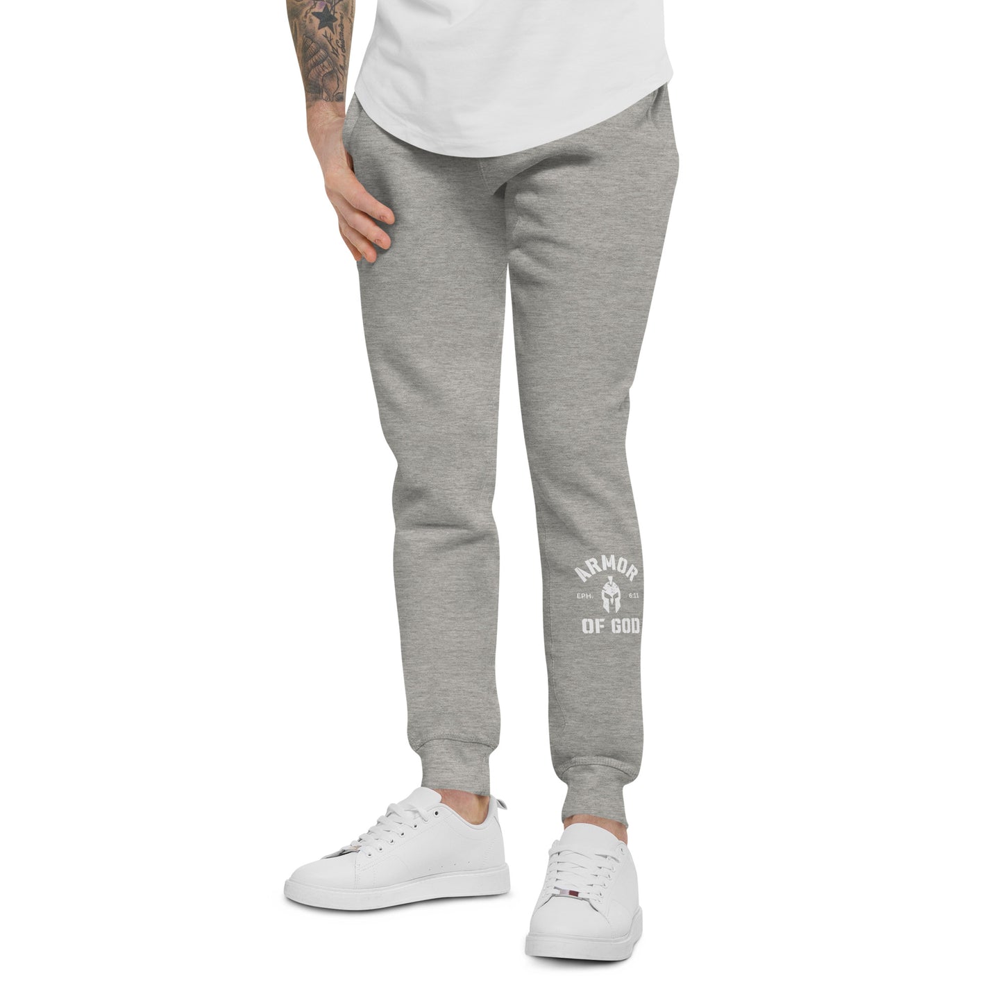 Armor of God Fleece Sweatpants (Unisex) - Humble & Faithful Co.