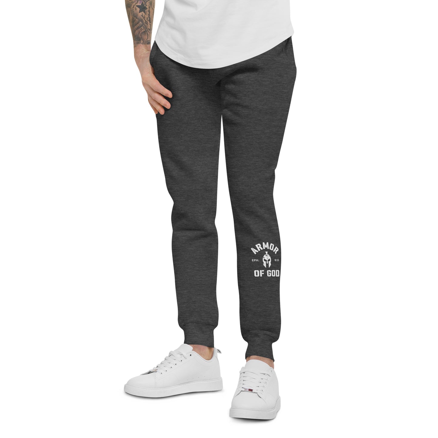 Armor of God Fleece Sweatpants (Unisex) - Humble & Faithful Co.