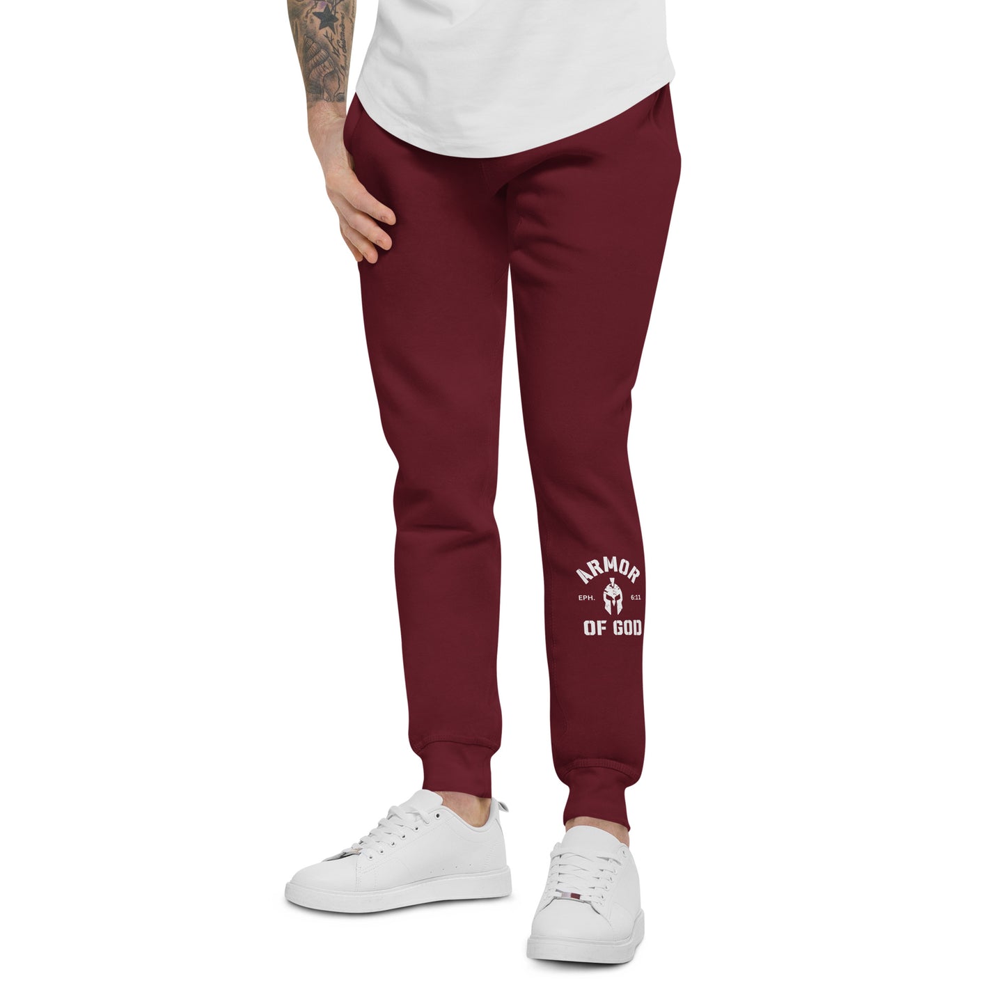 Armor of God Fleece Sweatpants (Unisex) - Humble & Faithful Co.
