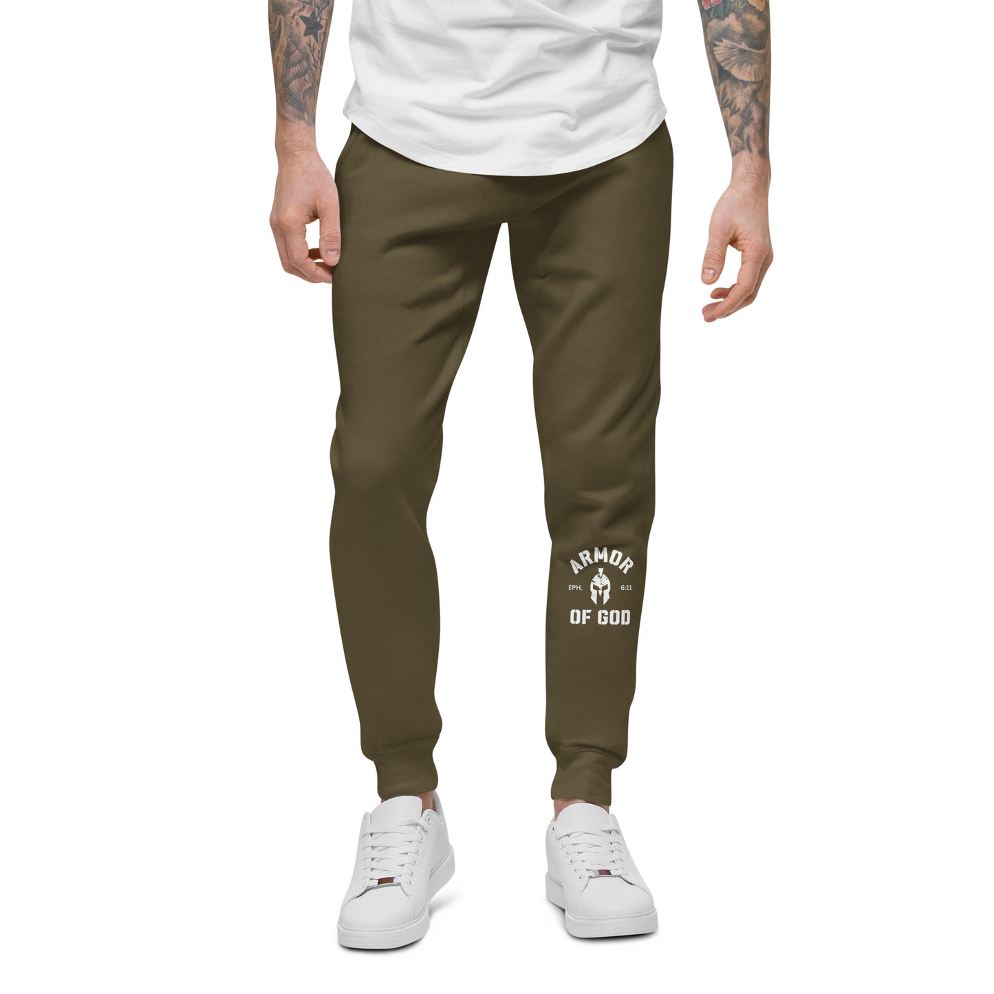Armor of God Fleece Sweatpants (Unisex) - Humble & Faithful Co.