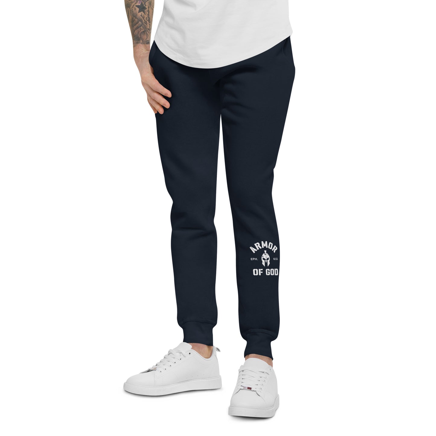 Armor of God Fleece Sweatpants (Unisex) - Humble & Faithful Co.
