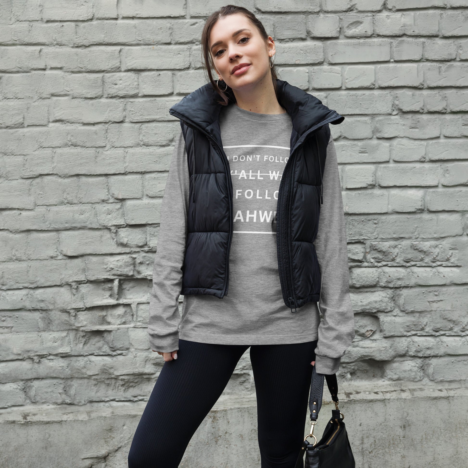 I Don't Follow Y'all Way Women's Long Sleeve T-Shirt - Humble & Faithful Co.