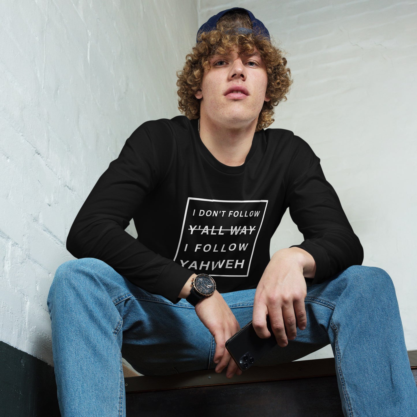 I Don't Follow Y'all Way Long Sleeve T-Shirt - Humble & Faithful Co.
