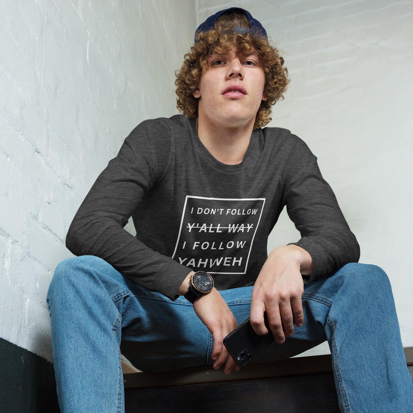 I Don't Follow Y'all Way Long Sleeve T-Shirt - Humble & Faithful Co.
