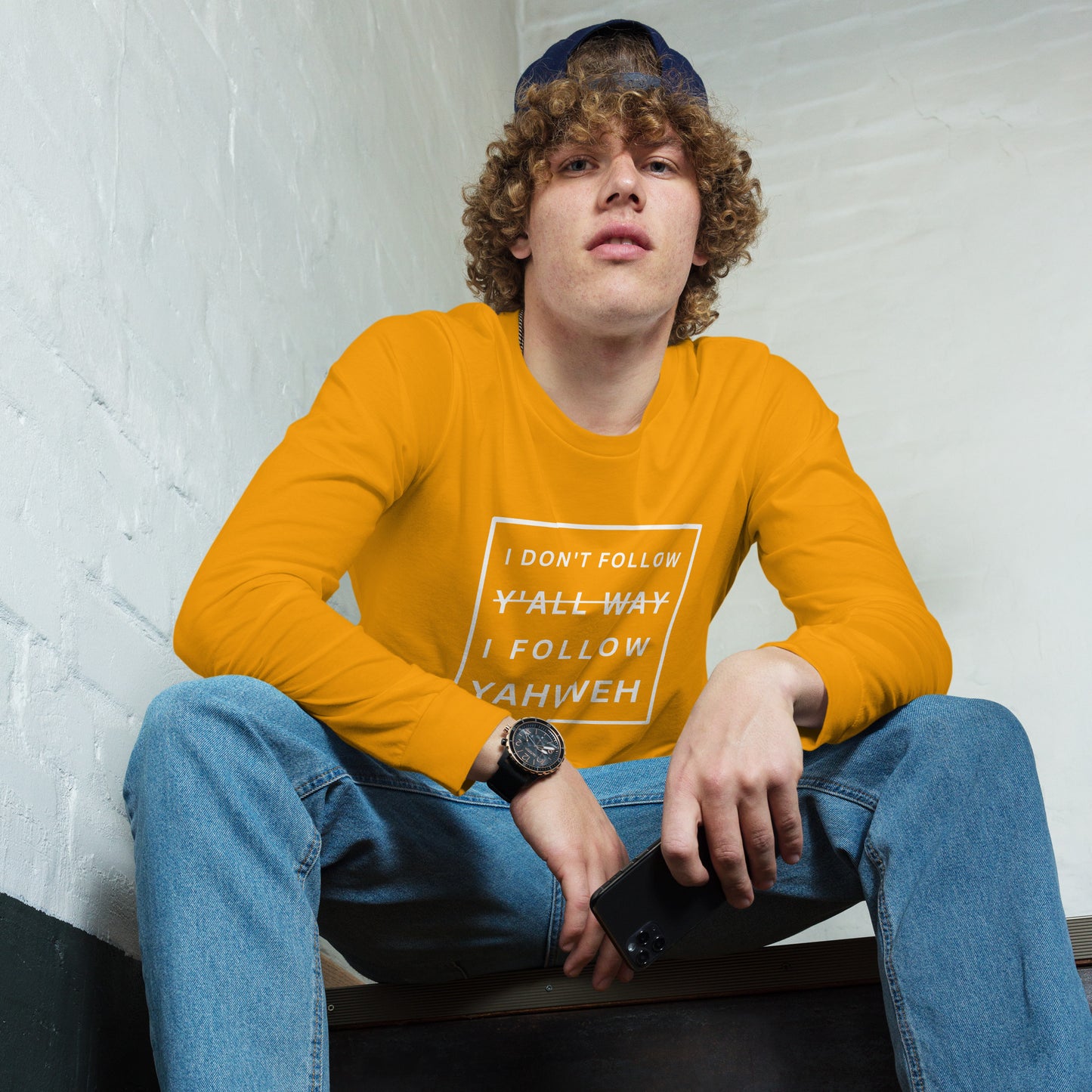 I Don't Follow Y'all Way Long Sleeve T-Shirt - Humble & Faithful Co.