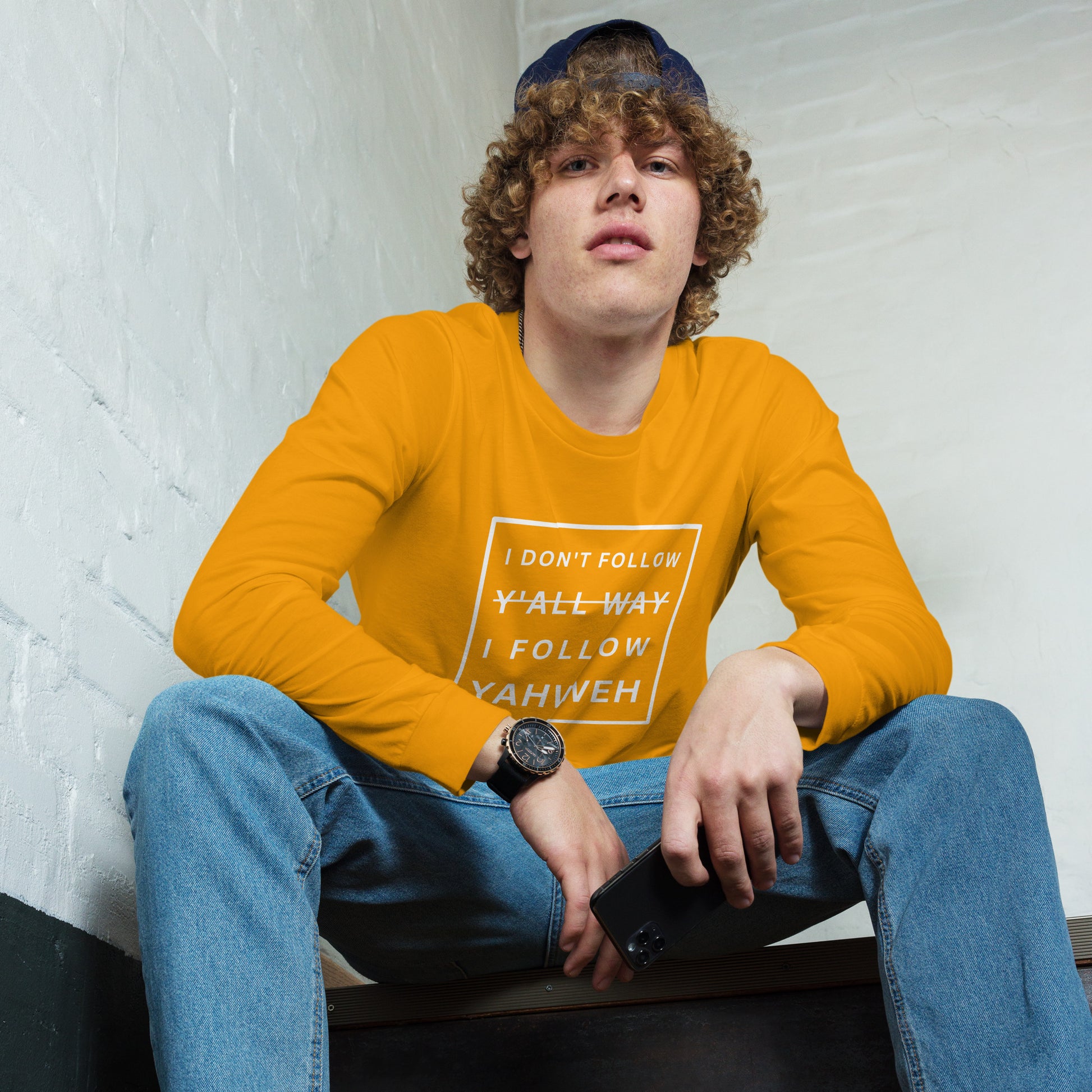 I Don't Follow Y'all Way Long Sleeve T-Shirt - Humble & Faithful Co.
