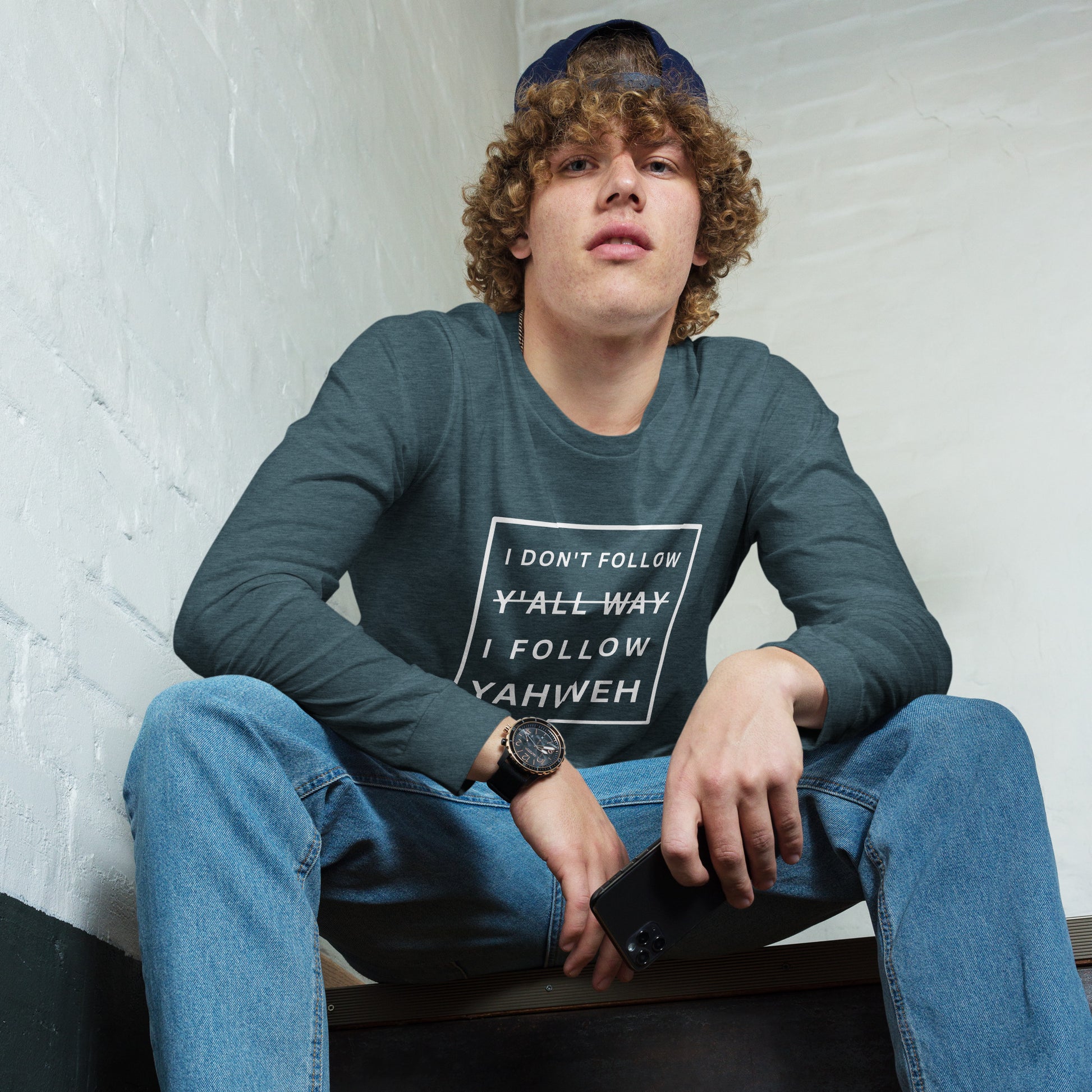 I Don't Follow Y'all Way Long Sleeve T-Shirt - Humble & Faithful Co.