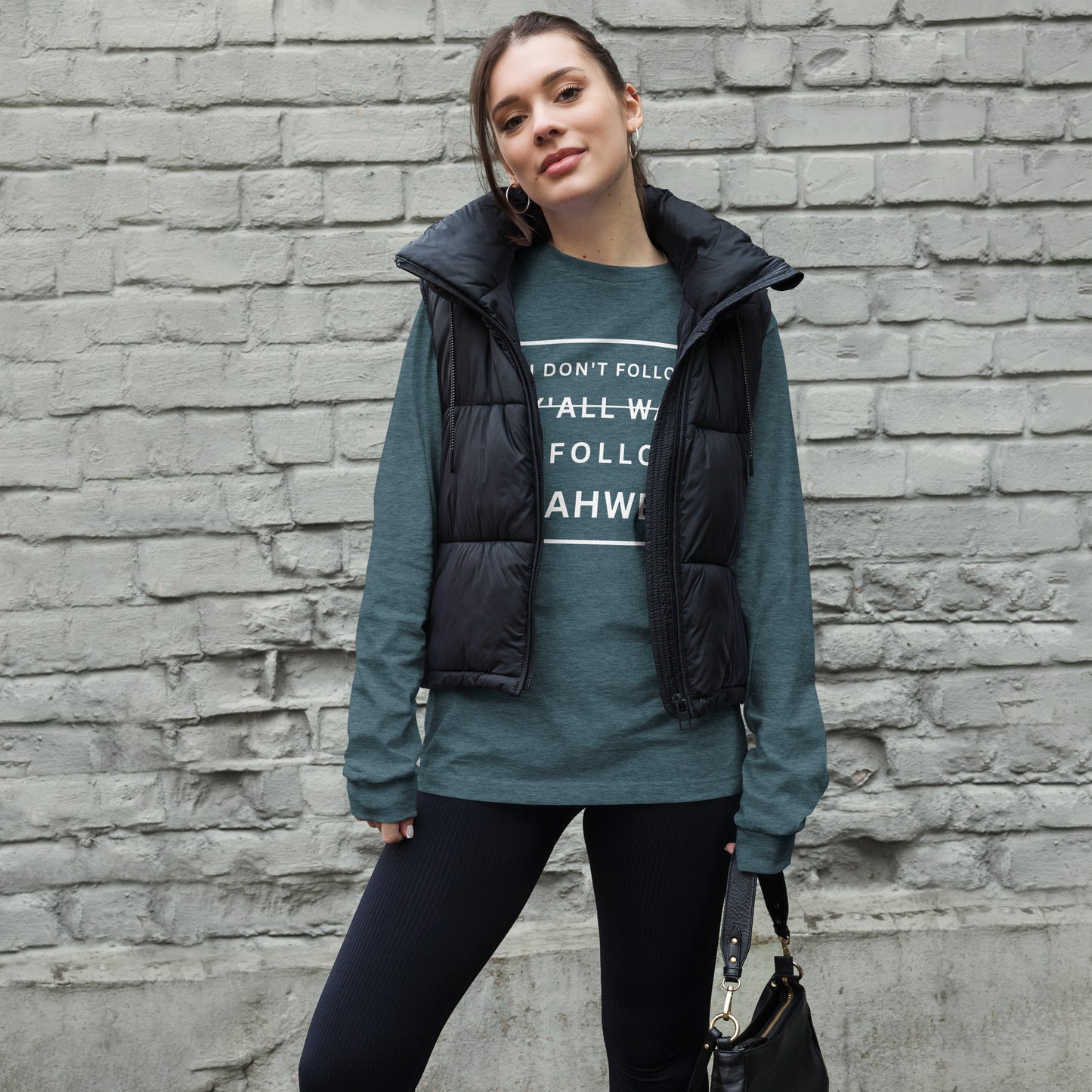 I Don't Follow Y'all Way Women's Long Sleeve T-Shirt - Humble & Faithful Co.