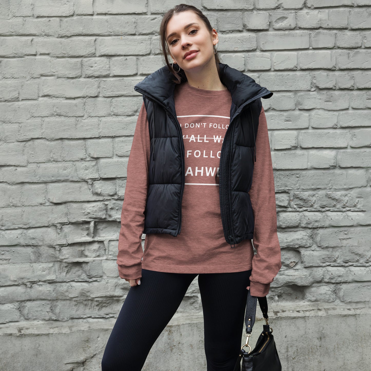 I Don't Follow Y'all Way Women's Long Sleeve T-Shirt - Humble & Faithful Co.