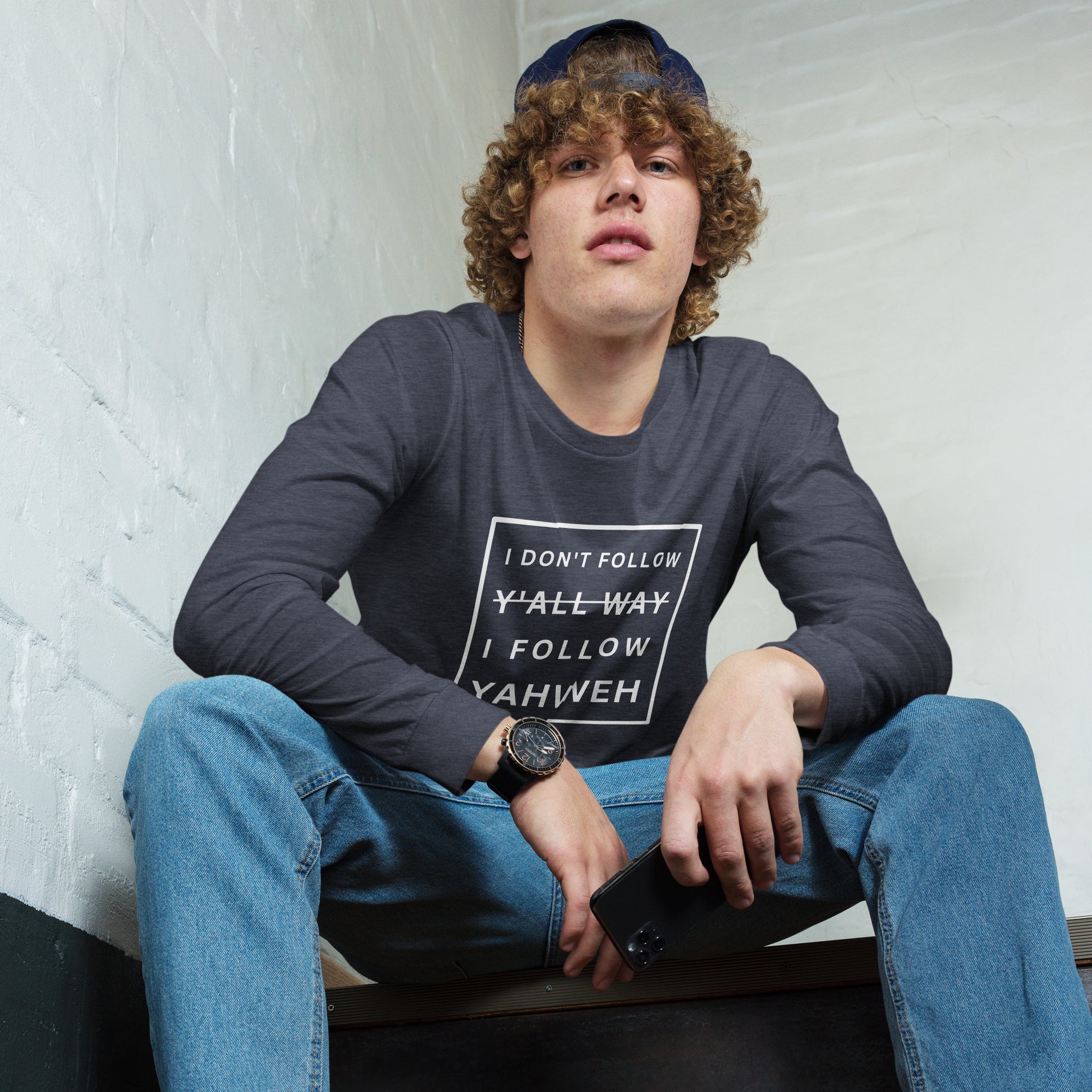 I Don't Follow Y'all Way Long Sleeve T-Shirt - Humble & Faithful Co.