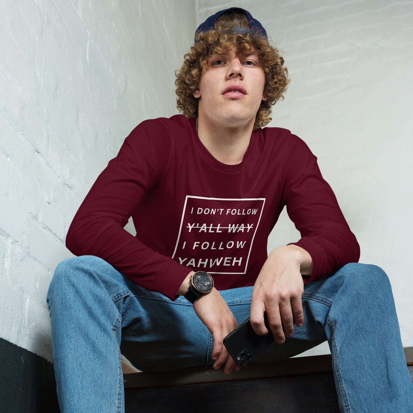 I Don't Follow Y'all Way Long Sleeve T-Shirt - Humble & Faithful Co.