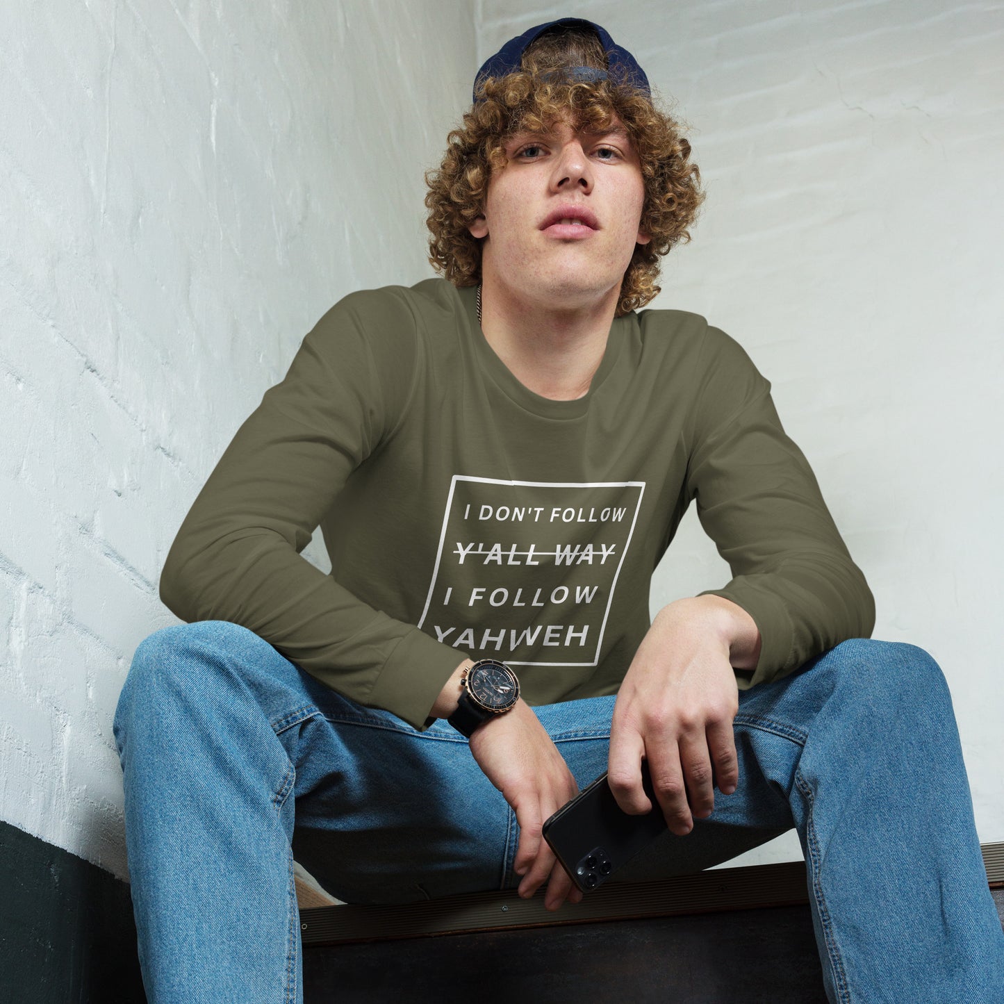 I Don't Follow Y'all Way Long Sleeve T-Shirt - Humble & Faithful Co.