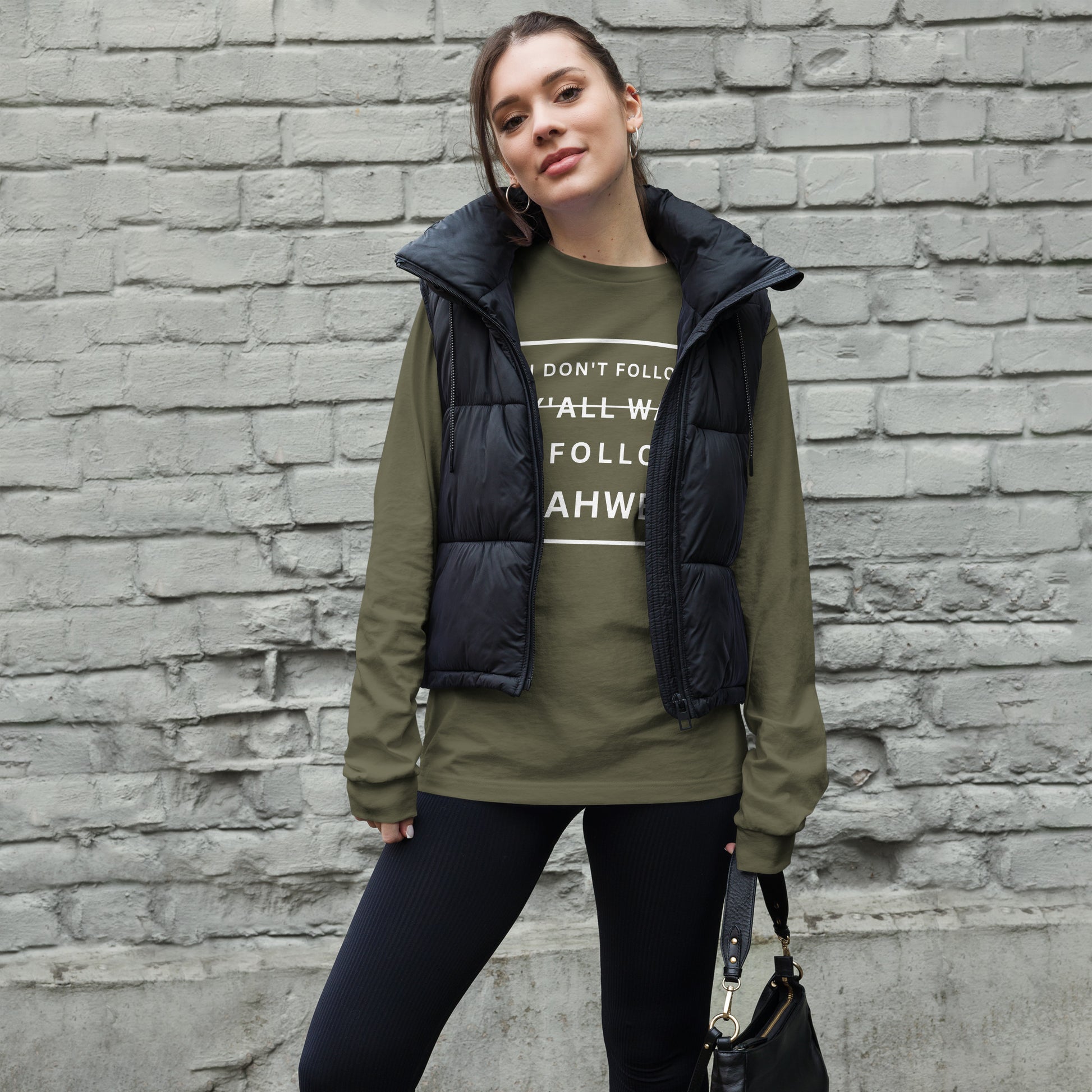 I Don't Follow Y'all Way Women's Long Sleeve T-Shirt - Humble & Faithful Co.