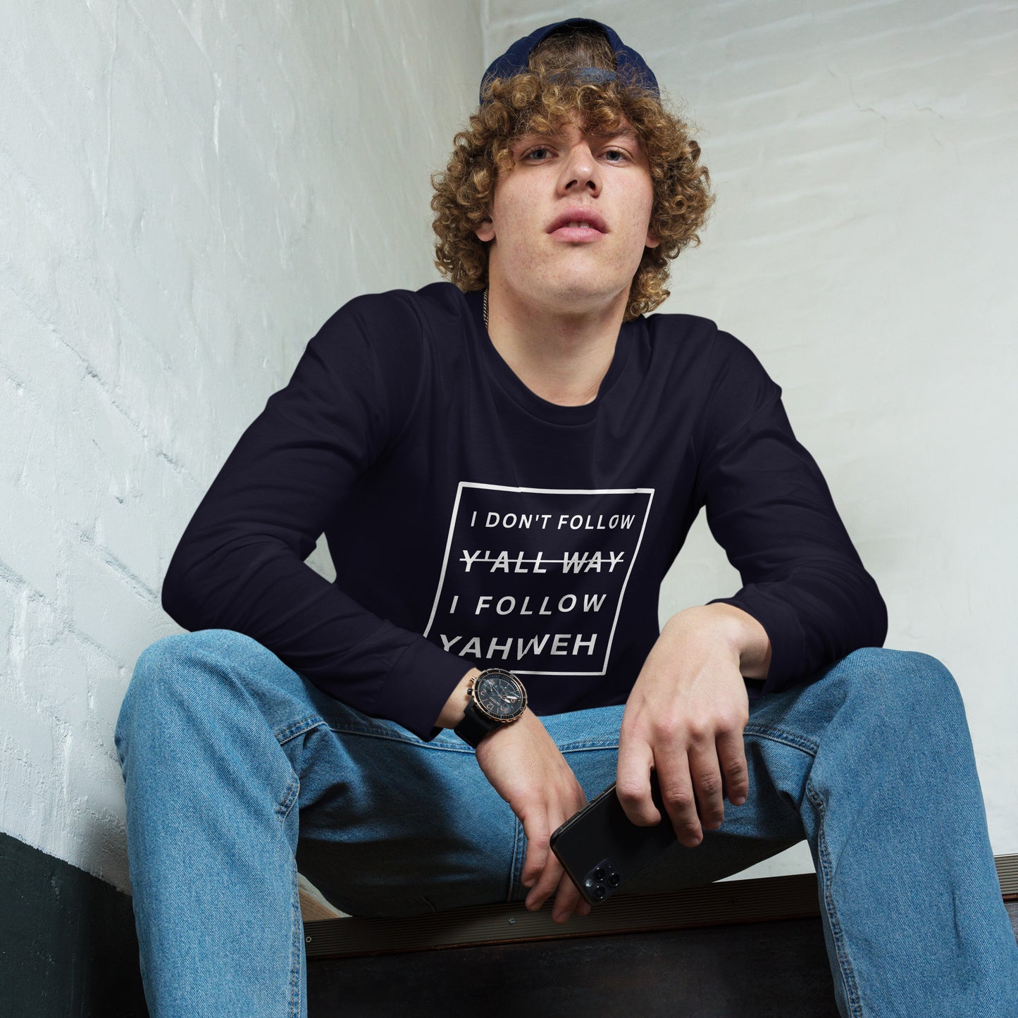 I Don't Follow Y'all Way Long Sleeve T-Shirt - Humble & Faithful Co.