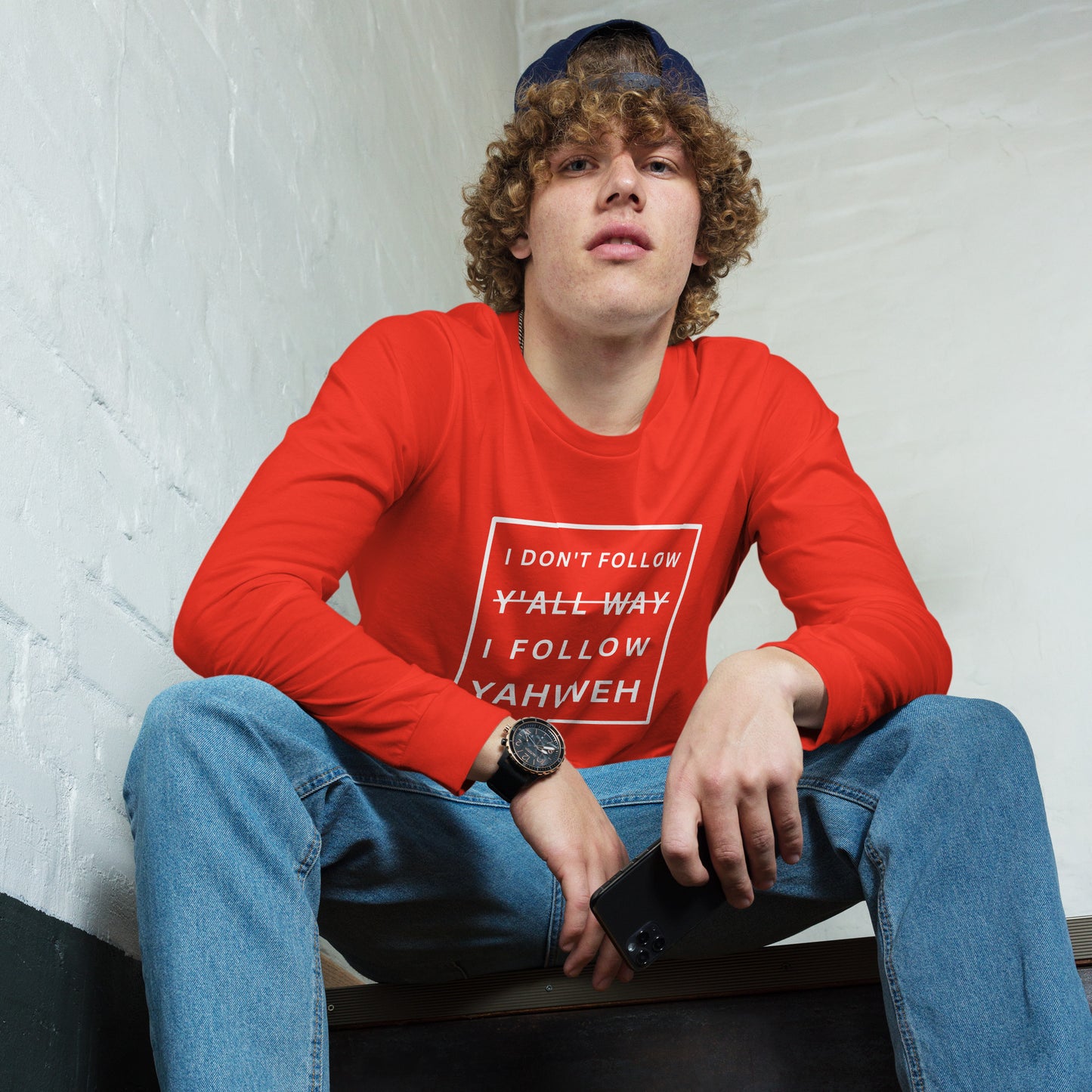 I Don't Follow Y'all Way Long Sleeve T-Shirt - Humble & Faithful Co.