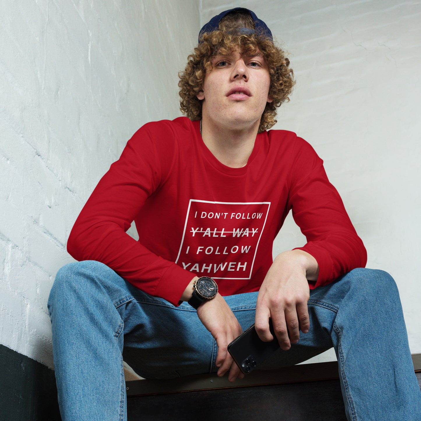 I Don't Follow Y'all Way Long Sleeve T-Shirt - Humble & Faithful Co.