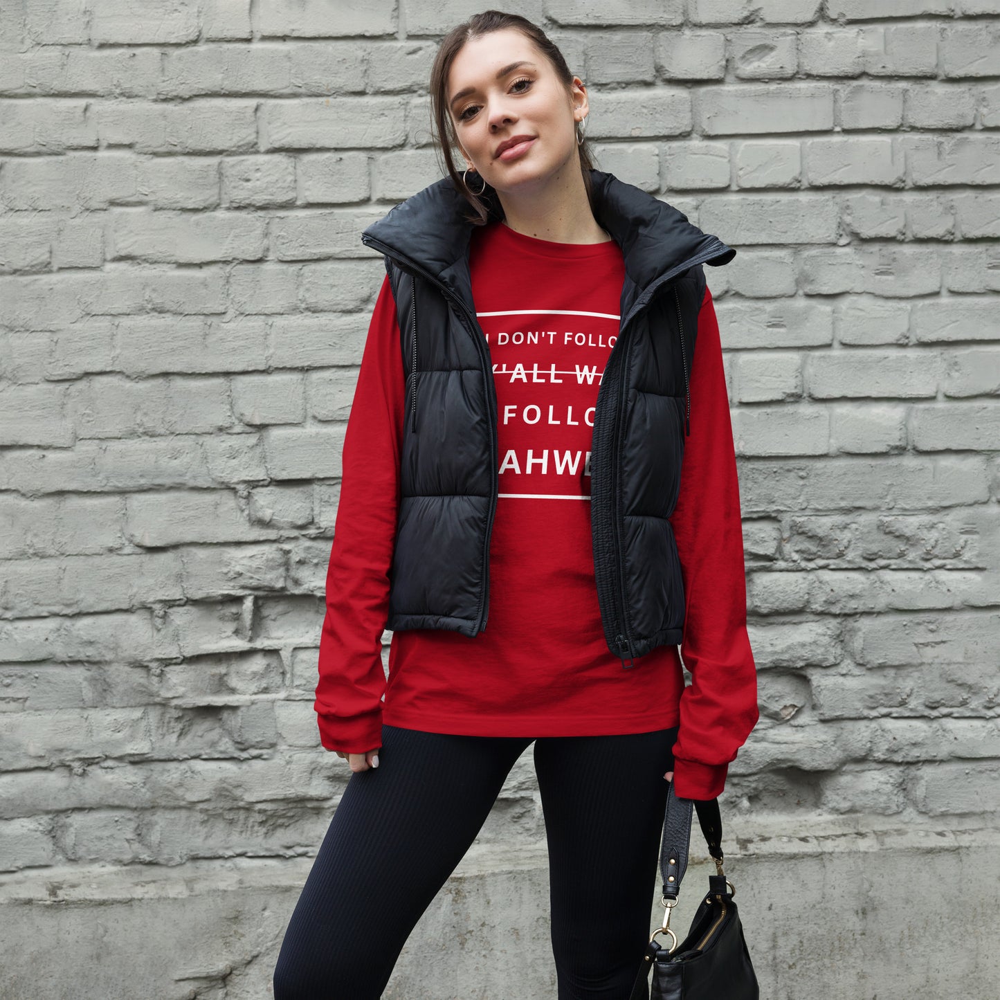 I Don't Follow Y'all Way Women's Long Sleeve T-Shirt - Humble & Faithful Co.