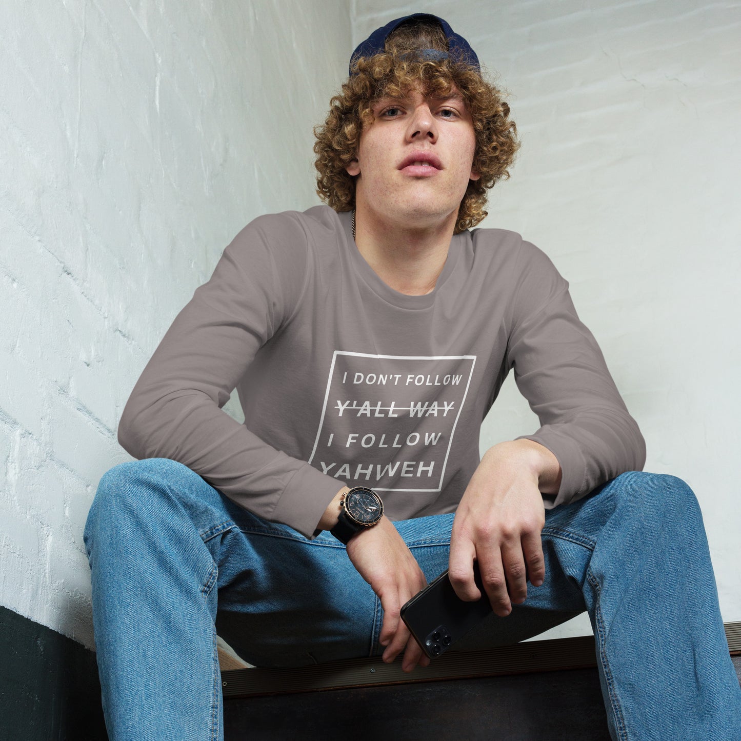 I Don't Follow Y'all Way Long Sleeve T-Shirt - Humble & Faithful Co.