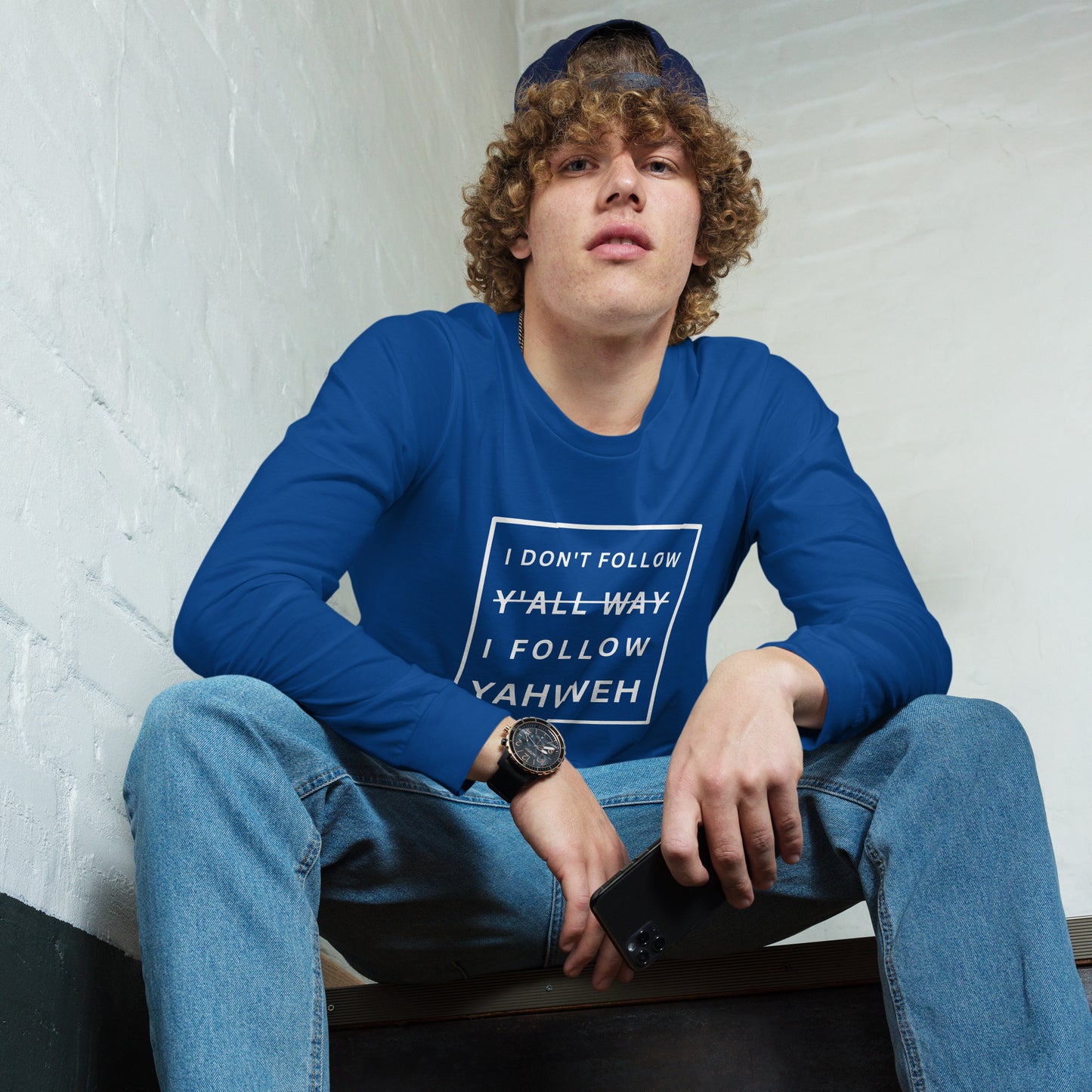 I Don't Follow Y'all Way Long Sleeve T-Shirt - Humble & Faithful Co.